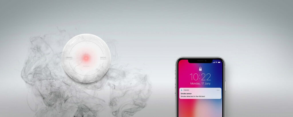 fibaro senzor dymu notifikacia